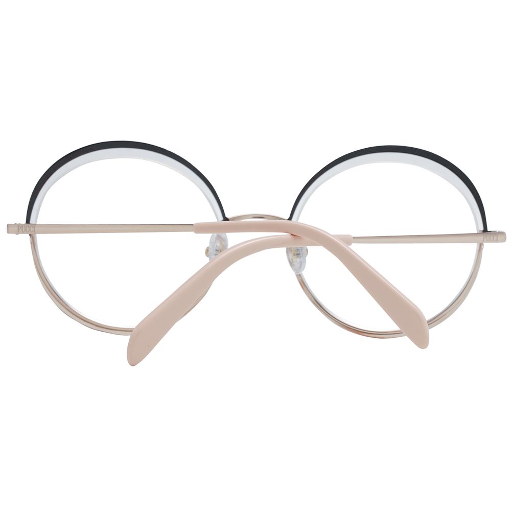 Emilio Pucci Women’s Optical Glasses – Black Half-Rim Frame 53mm