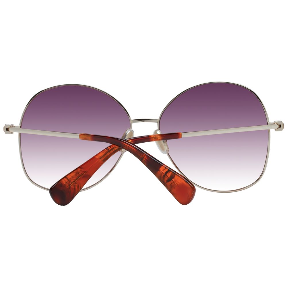 Max Mara Women’s Sunglasses – Gold Full-Rim Frame with Brown Gradient Lenses, 60mm