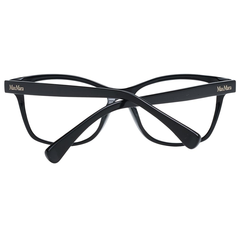 Max Mara Women's Optical Frames – Black Rectangle Design, 54mm