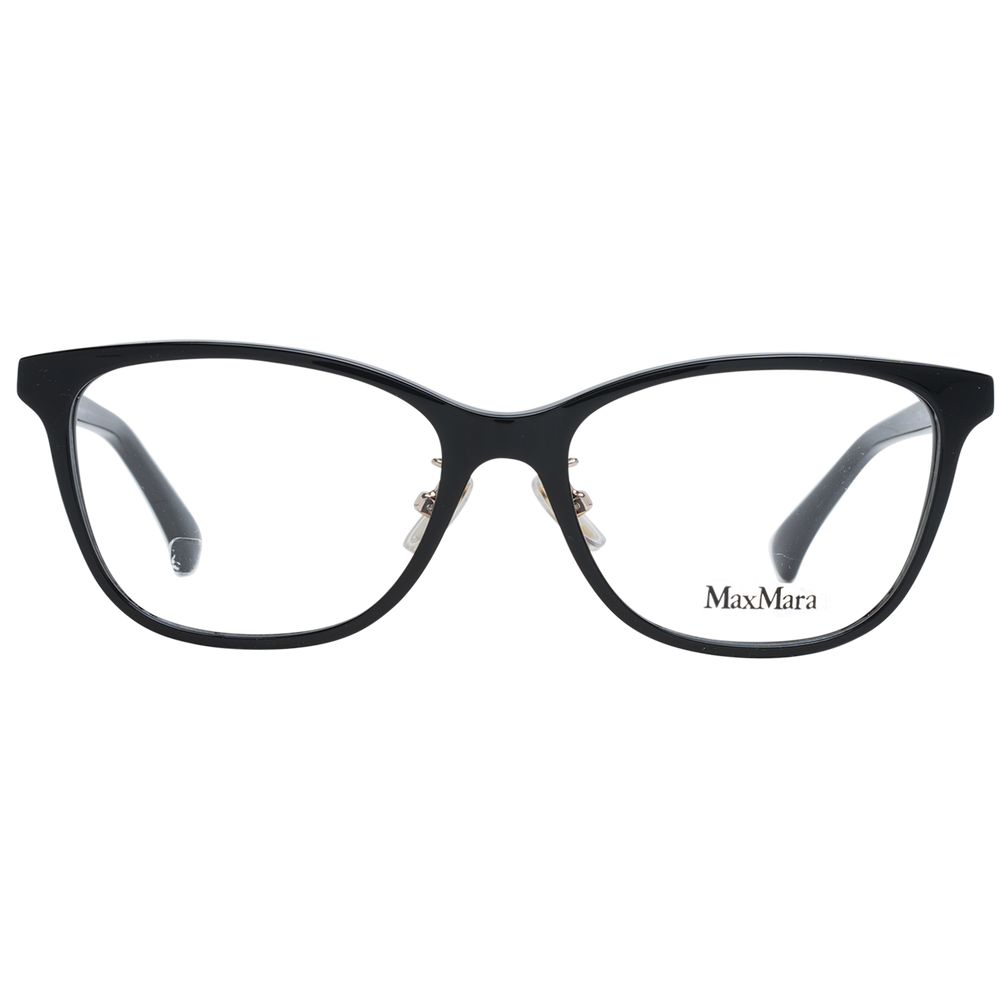 Max Mara Women’s Optical Glasses – Black Rectangle Frame, 55mm