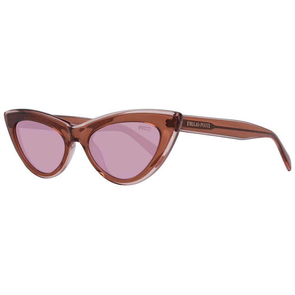 Emilio Pucci Women’s Sunglasses – Brown Frame, Burgundy Gradient Lenses