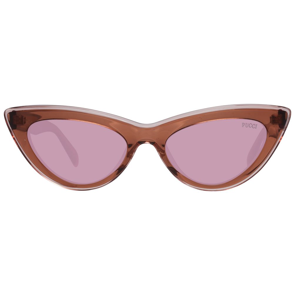 Emilio Pucci Women’s Sunglasses – Brown Frame, Burgundy Gradient Lenses