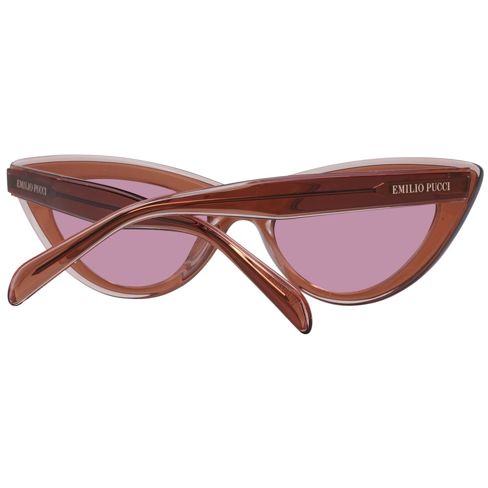 Emilio Pucci Women’s Sunglasses – Brown Frame, Burgundy Gradient Lenses