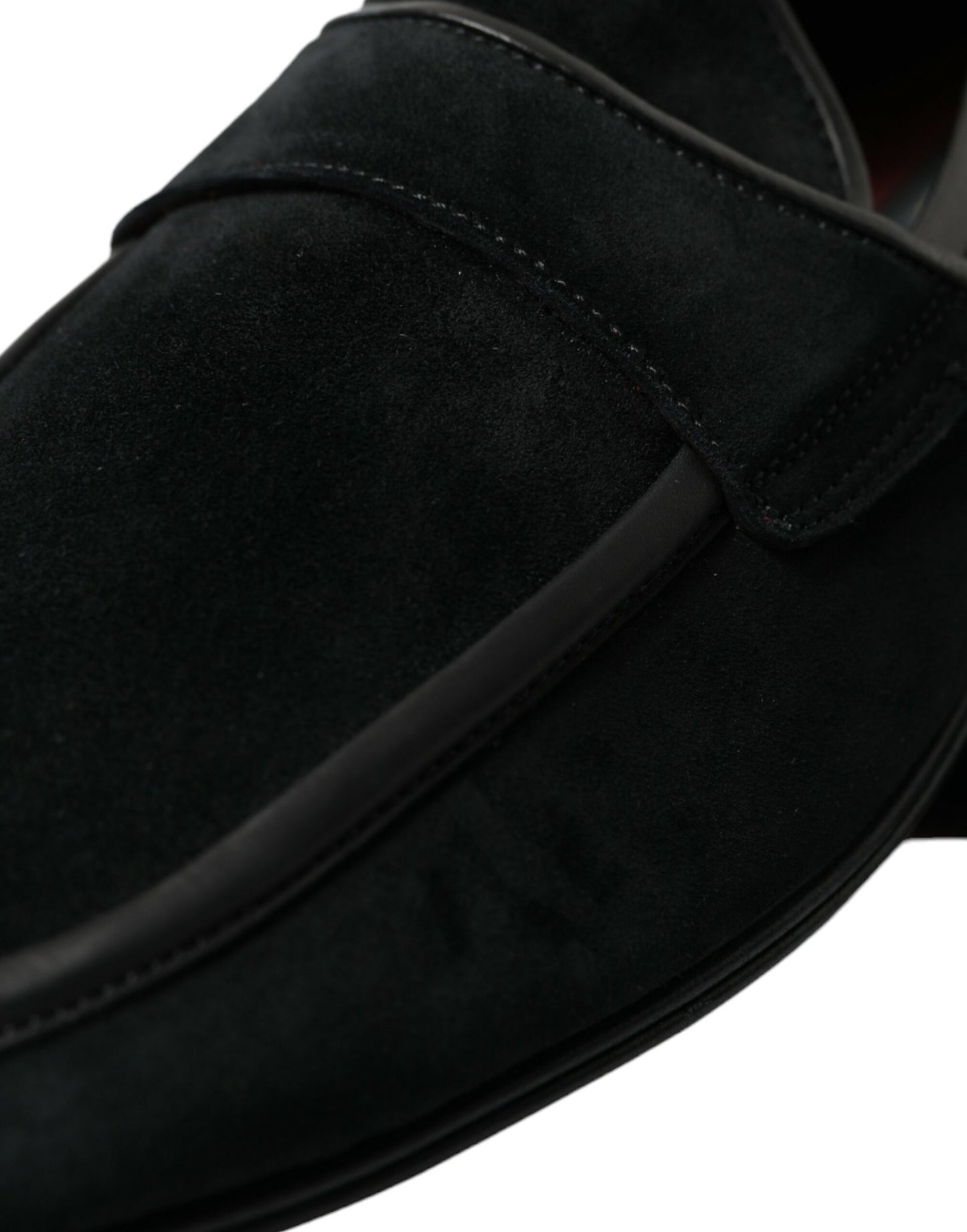 - Elegant Velvet Black Loafers for Men