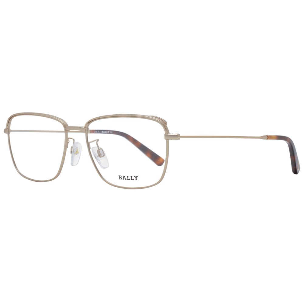 Bally Rose Gold Men's Optical Frames – Rectangle Full-Rim, 54mm
