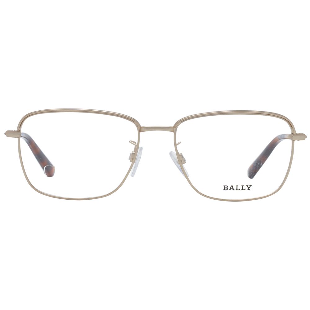 Bally Rose Gold Men's Optical Frames – Rectangle Full-Rim, 54mm