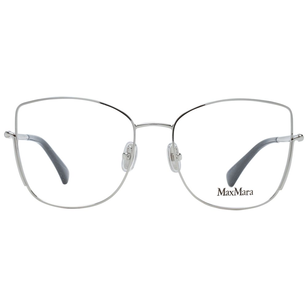 Max Mara Women’s Silver Optical Frames – Butterfly Design