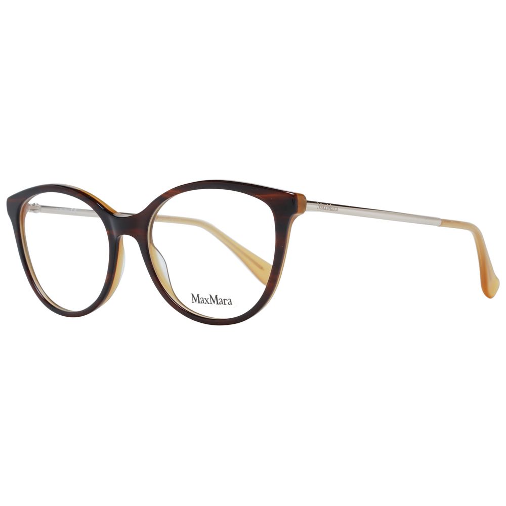 Max Mara Women’s Optical Frames – Brown Butterfly Style, 53mm