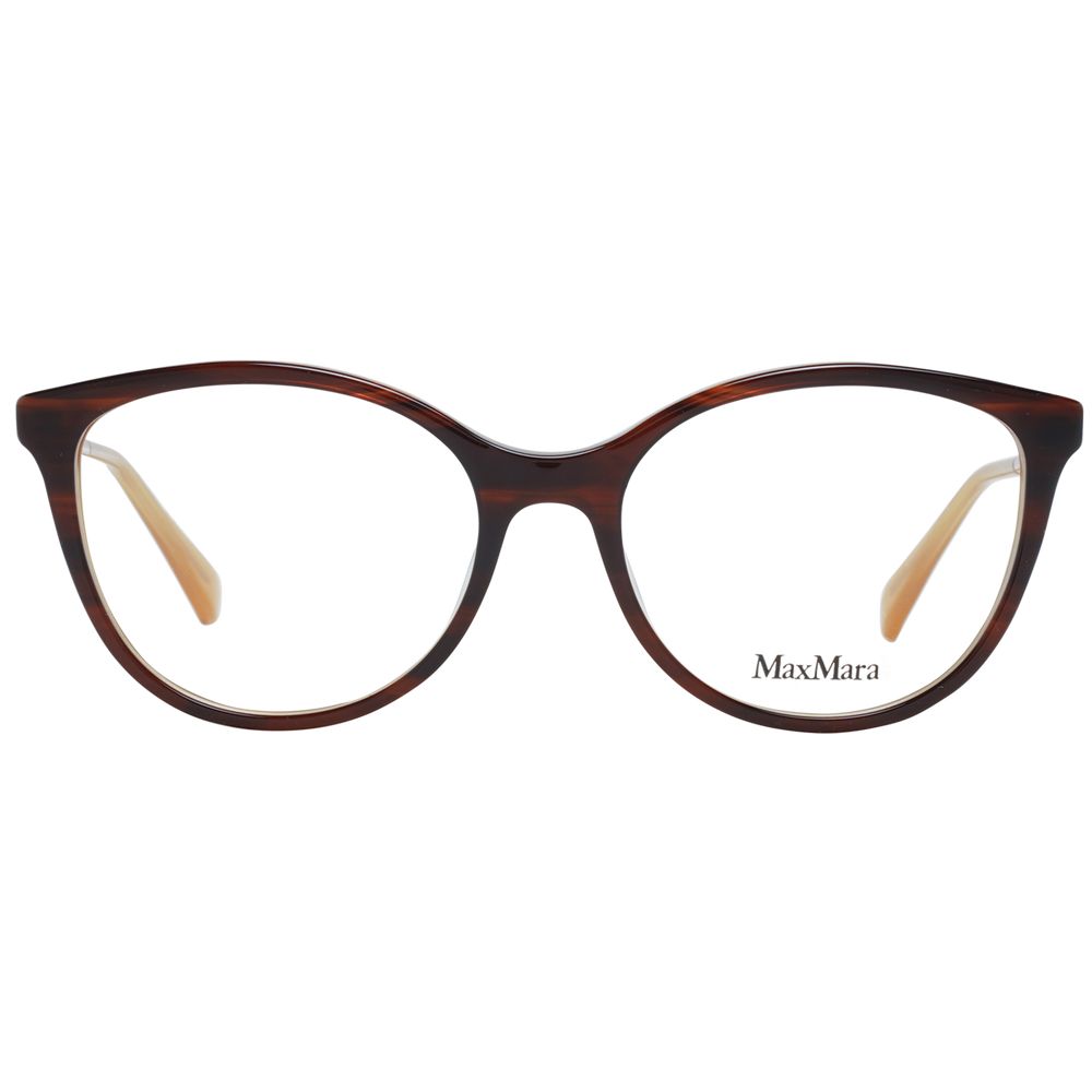 Max Mara Women’s Optical Frames – Brown Butterfly Style, 53mm