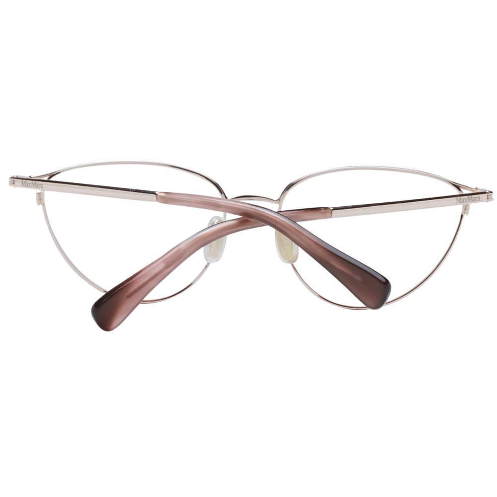Max Mara Women’s Optical Glasses – Rose Gold Cat Eye Frame, 54mm