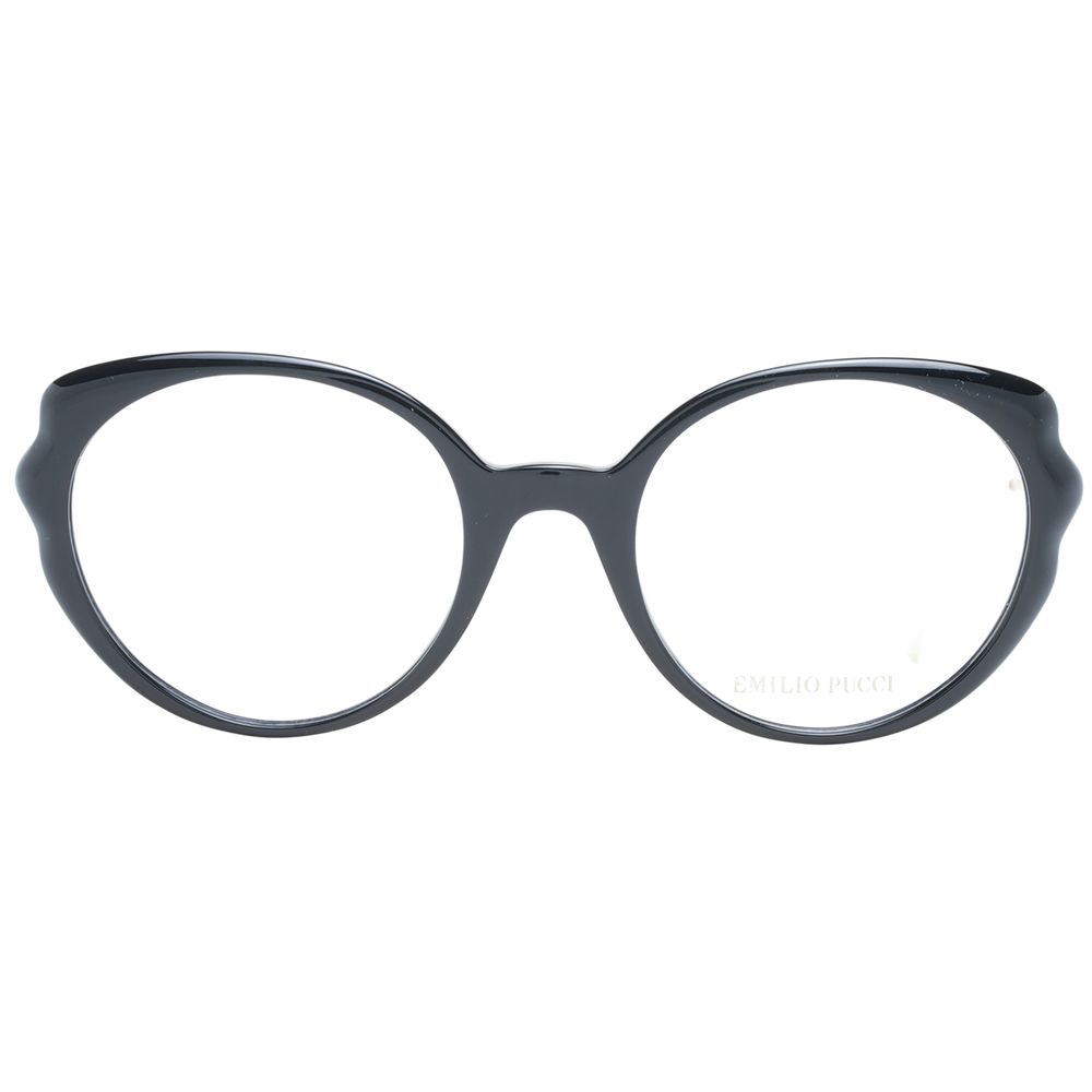 Emilio Pucci Women’s Optical Frames – Black Butterfly Style, 52mm
