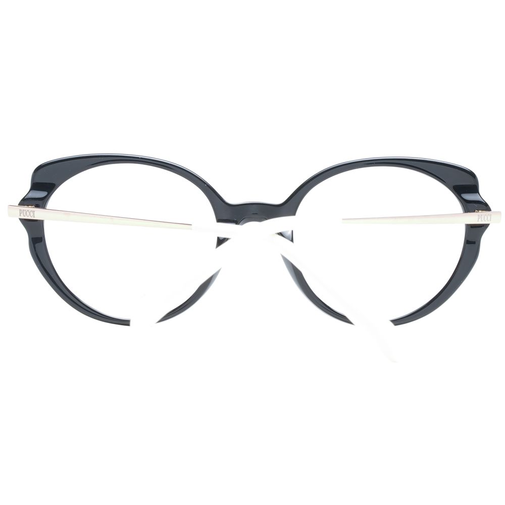 Emilio Pucci Women’s Optical Frames – Black Butterfly Style, 52mm