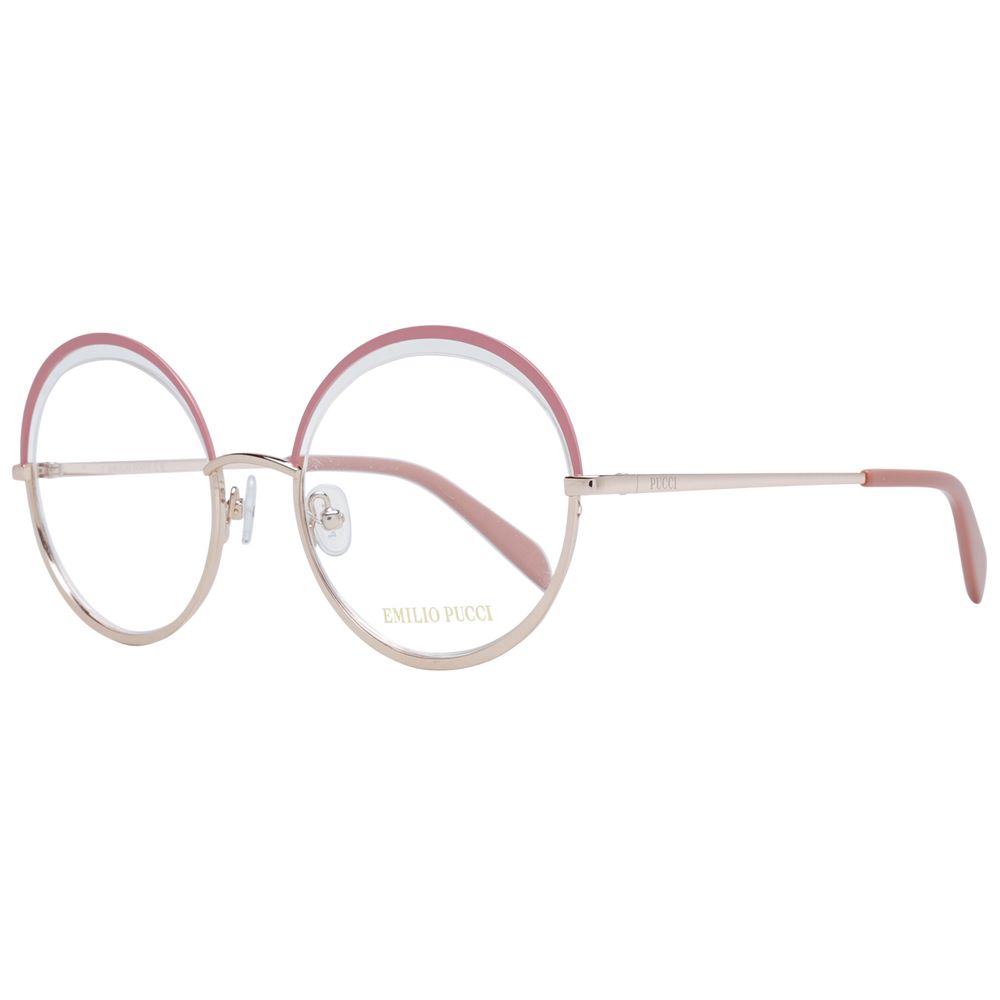 Emilio Pucci Women's Optical Frames – Pink Half-Rim, 53mm