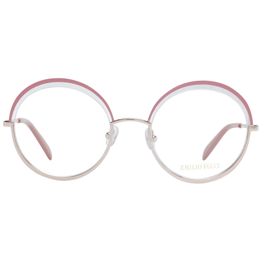 Emilio Pucci Women's Optical Frames – Pink Half-Rim, 53mm