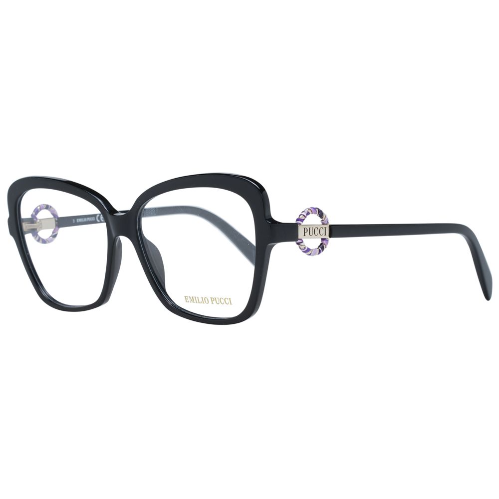 Emilio Pucci Women’s Optical Glasses – Black Butterfly Frame, 55mm