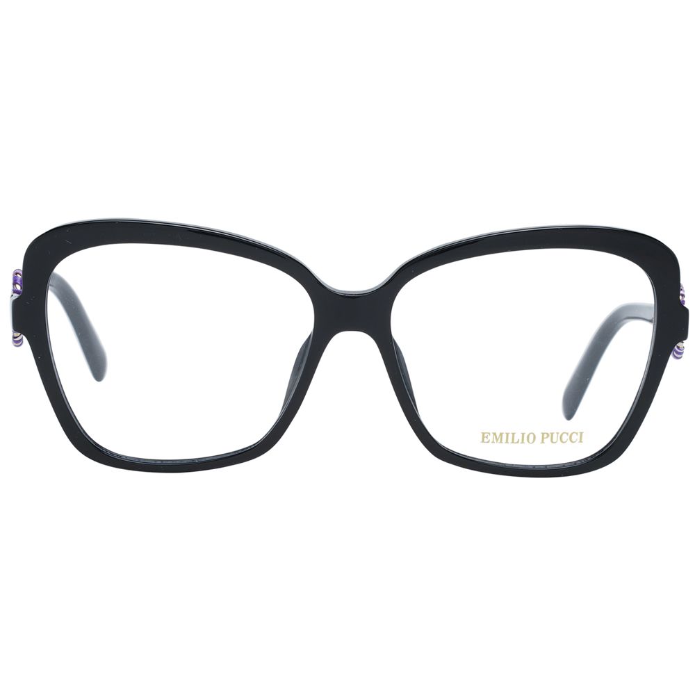 Emilio Pucci Women’s Optical Glasses – Black Butterfly Frame, 55mm