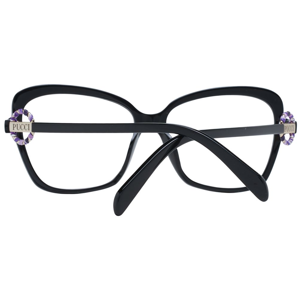 Emilio Pucci Women’s Optical Glasses – Black Butterfly Frame, 55mm