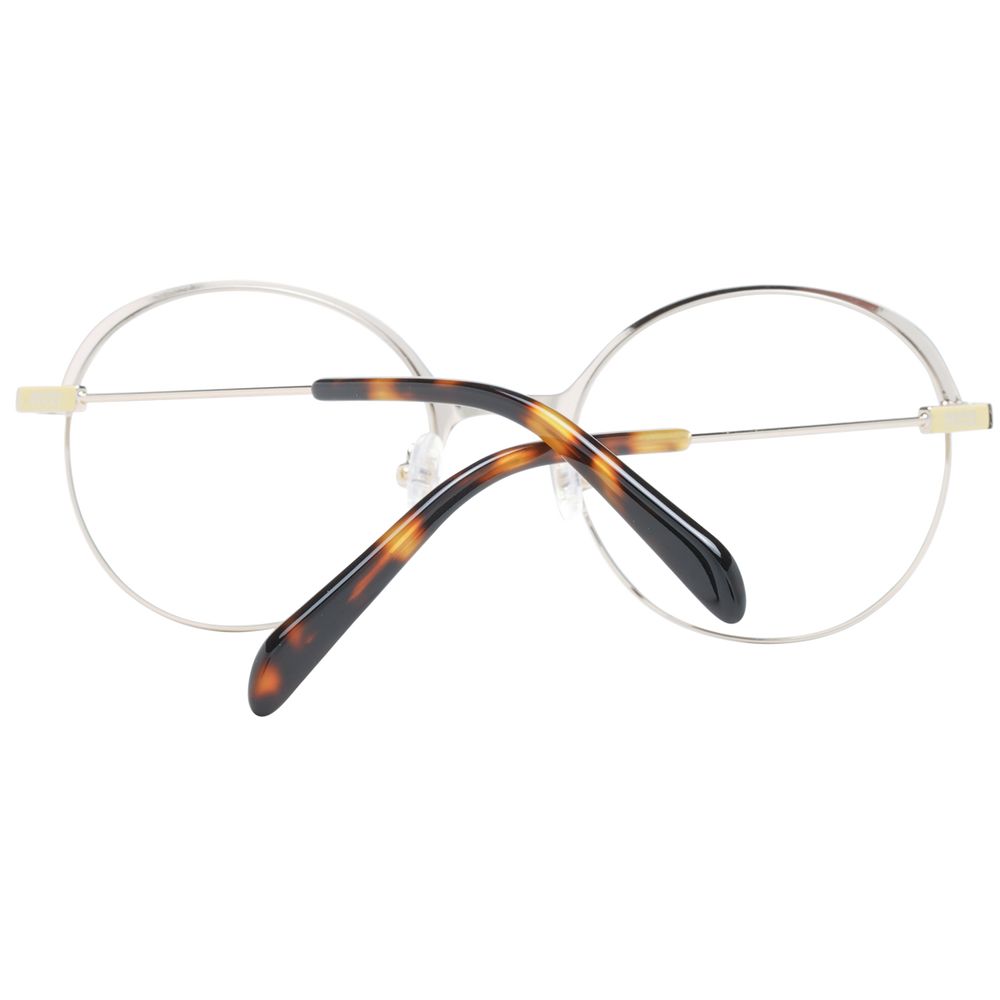 Emilio Pucci Women’s Optical Frames – Gold Round, 51mm