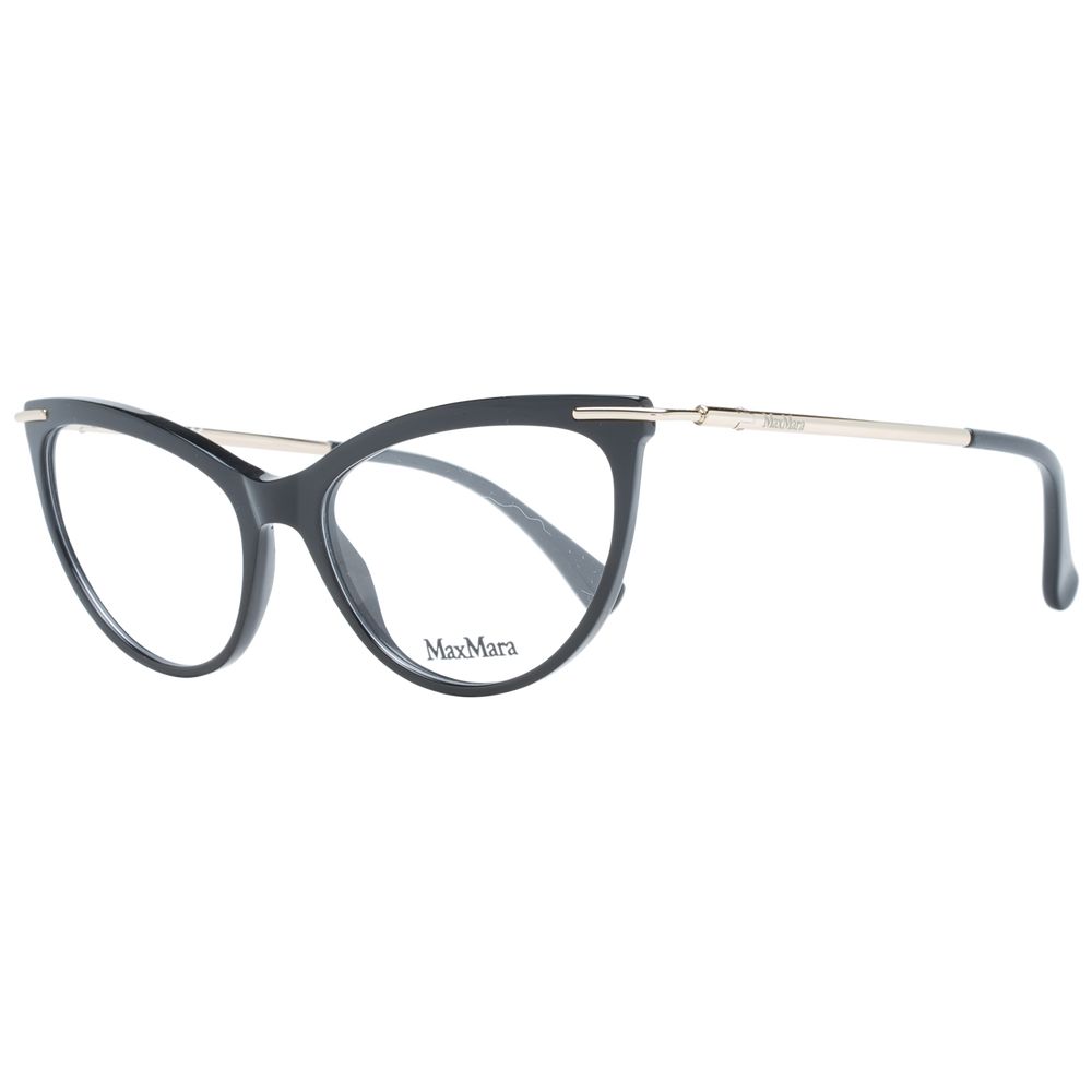Max Mara Women’s Black Optical Frames – Cat Eye Design, 53mm