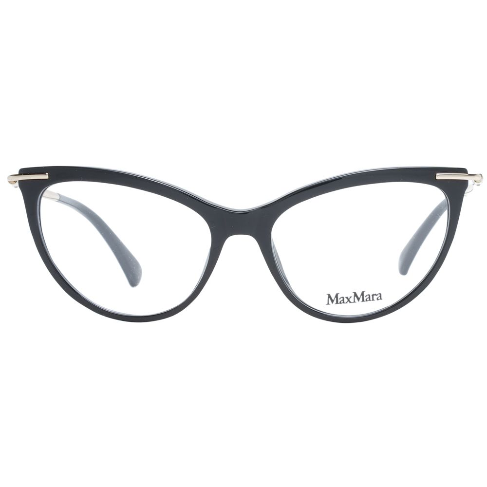 Max Mara Women’s Black Optical Frames – Cat Eye Design, 53mm