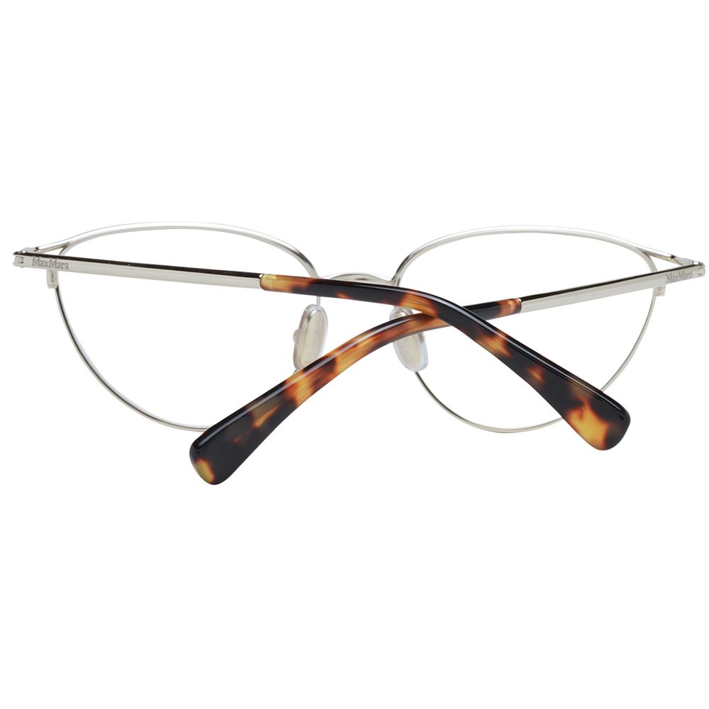 Max Mara Women’s Optical Frames – Gold Cat Eye Design, 54mm