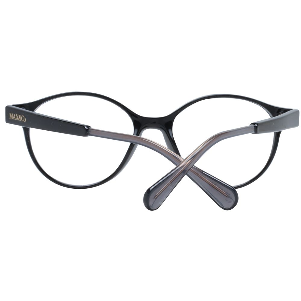 Max & Co Women’s Optical Frames – Black Round Full-Rim, 50mm