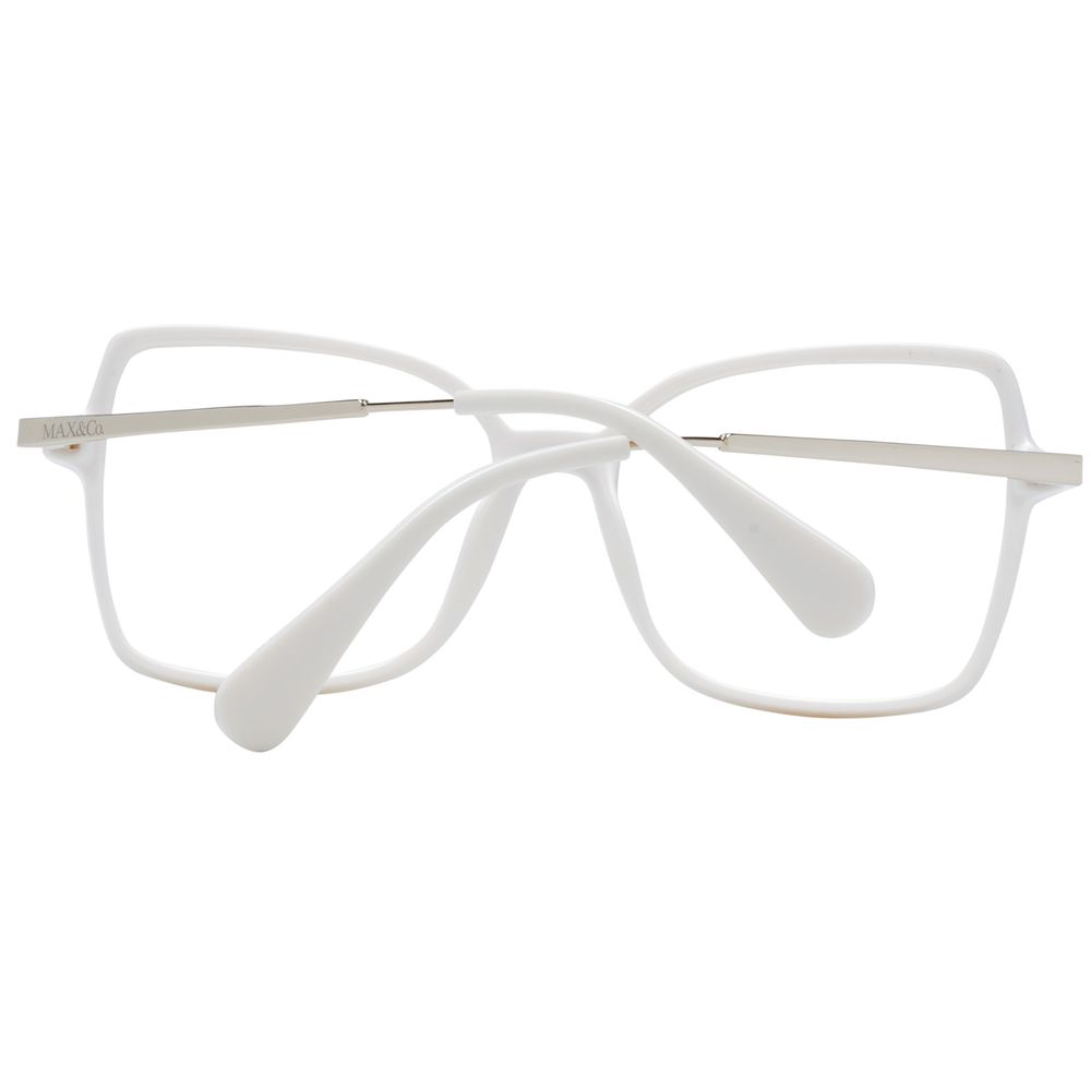 Max & Co Women's Optical Frames – White Square Full-Rim, 55mm
