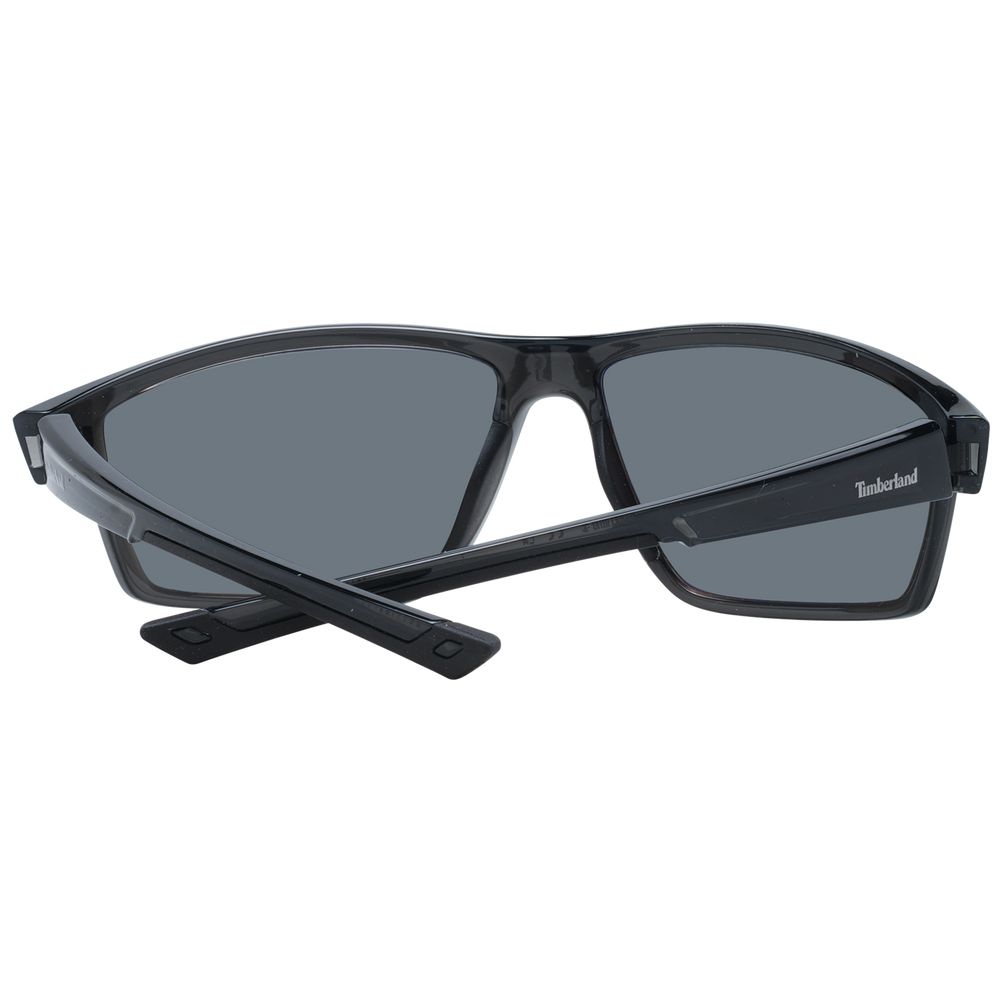 Timberland Gray Men’s Sunglasses – Grey Full-Rim Frame with Polarised Lenses, 65mm