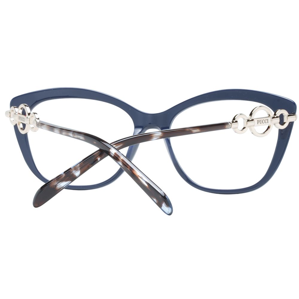 Emilio Pucci Women's Blue Square Optical Glasses, 55mm