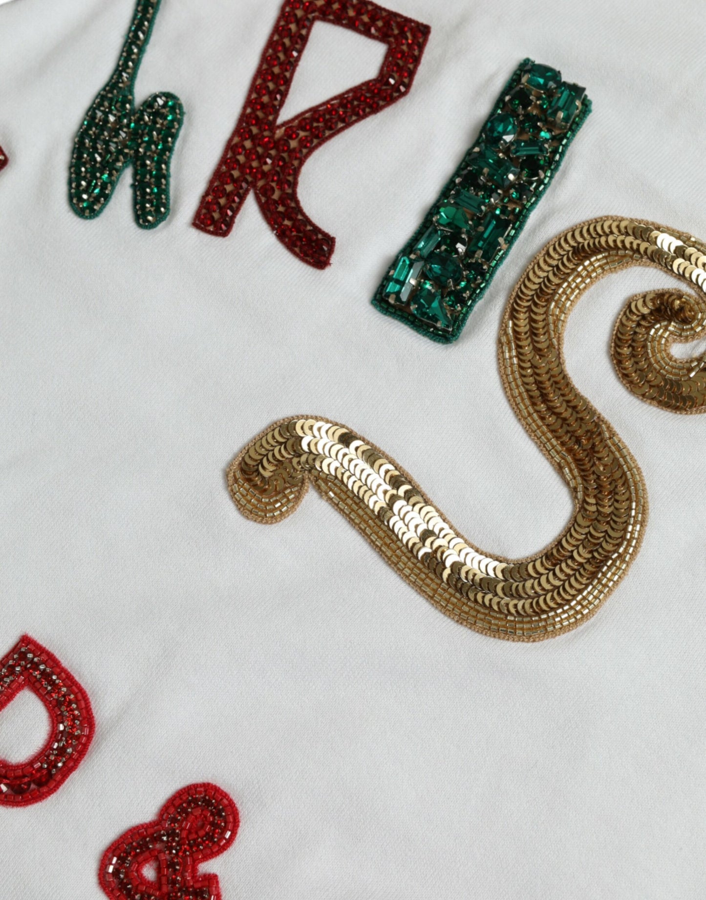 - Elegant Sequined Cotton Tee