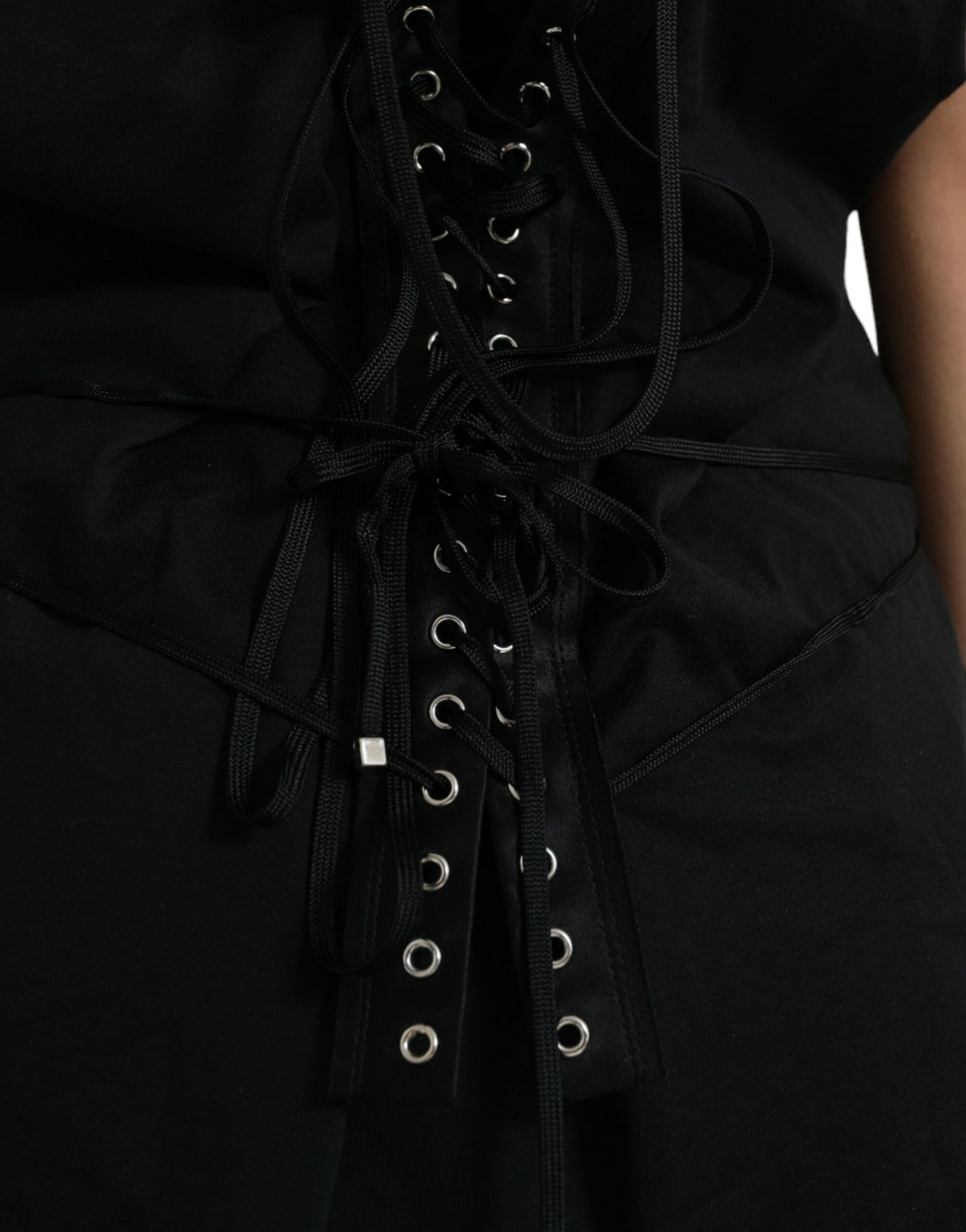 - Elegant Black Round Neck Tank Top