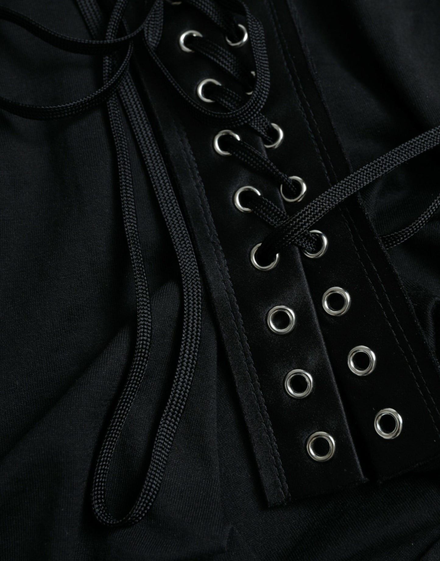 - Elegant Black Round Neck Tank Top