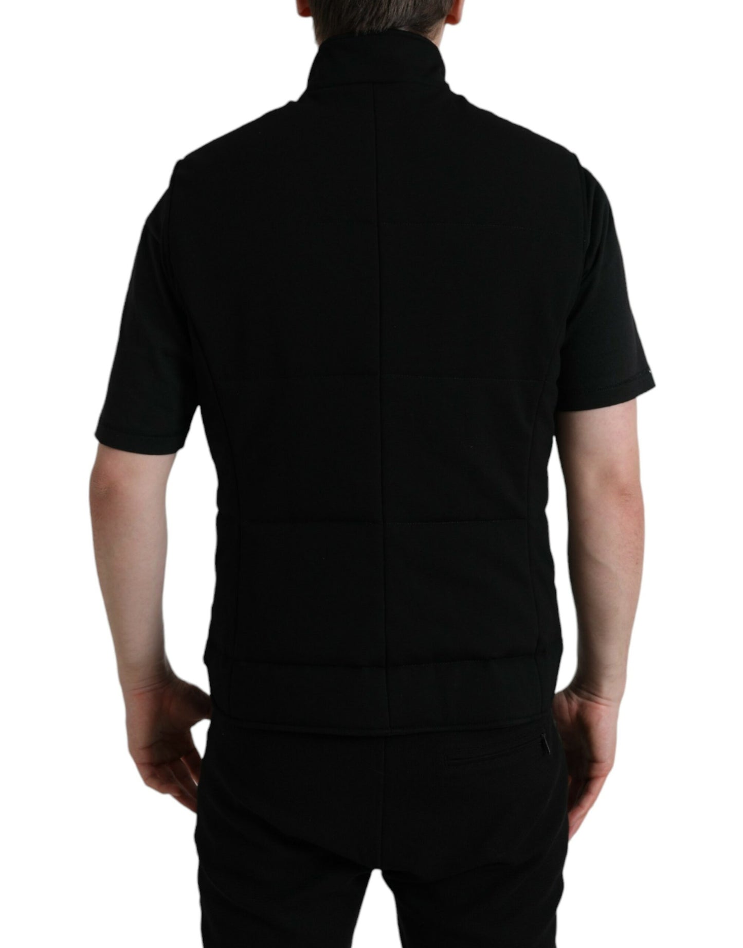 Dolce & Gabbana Black Short Sleeve Vest Jacket