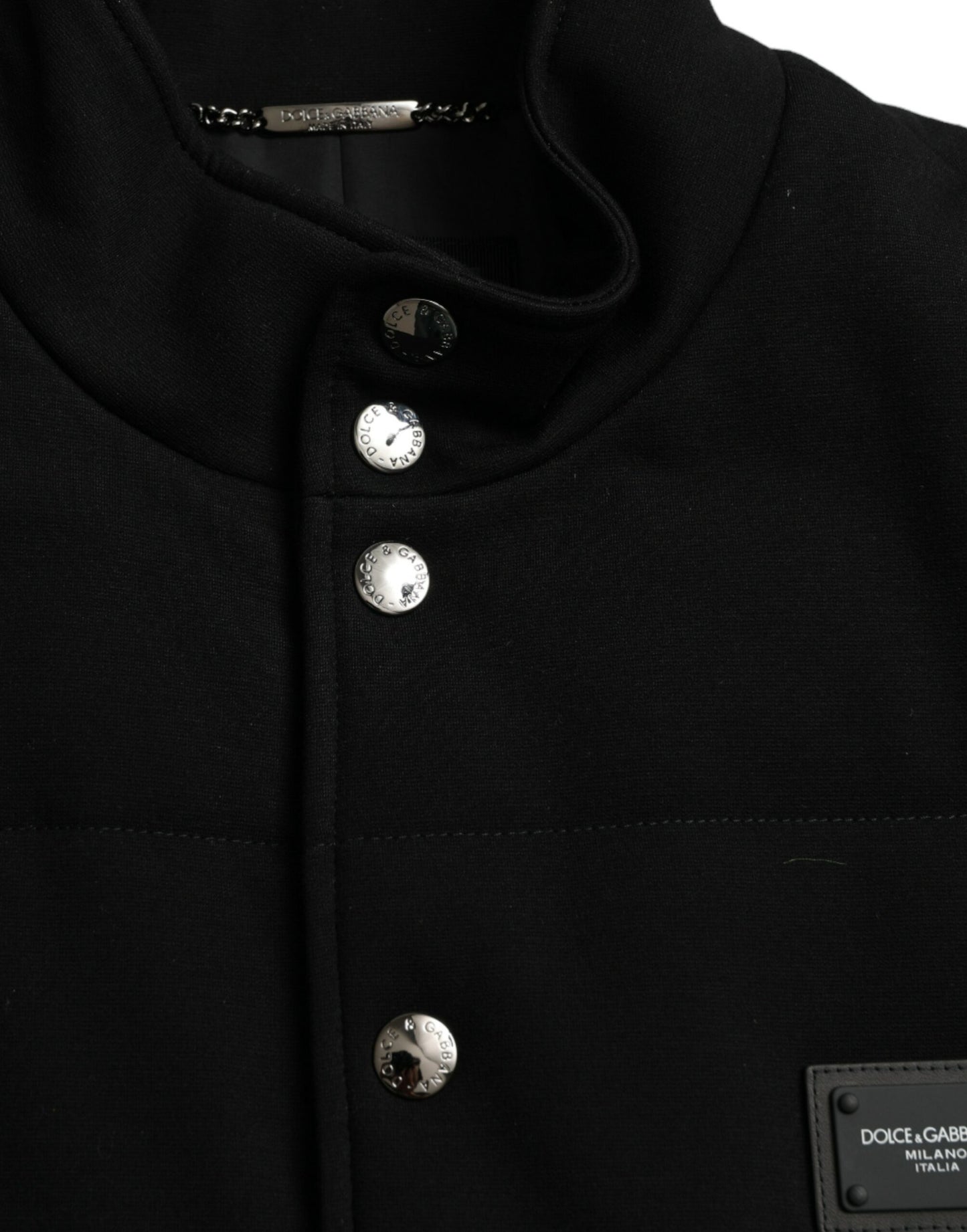 Dolce & Gabbana Black Short Sleeve Vest Jacket