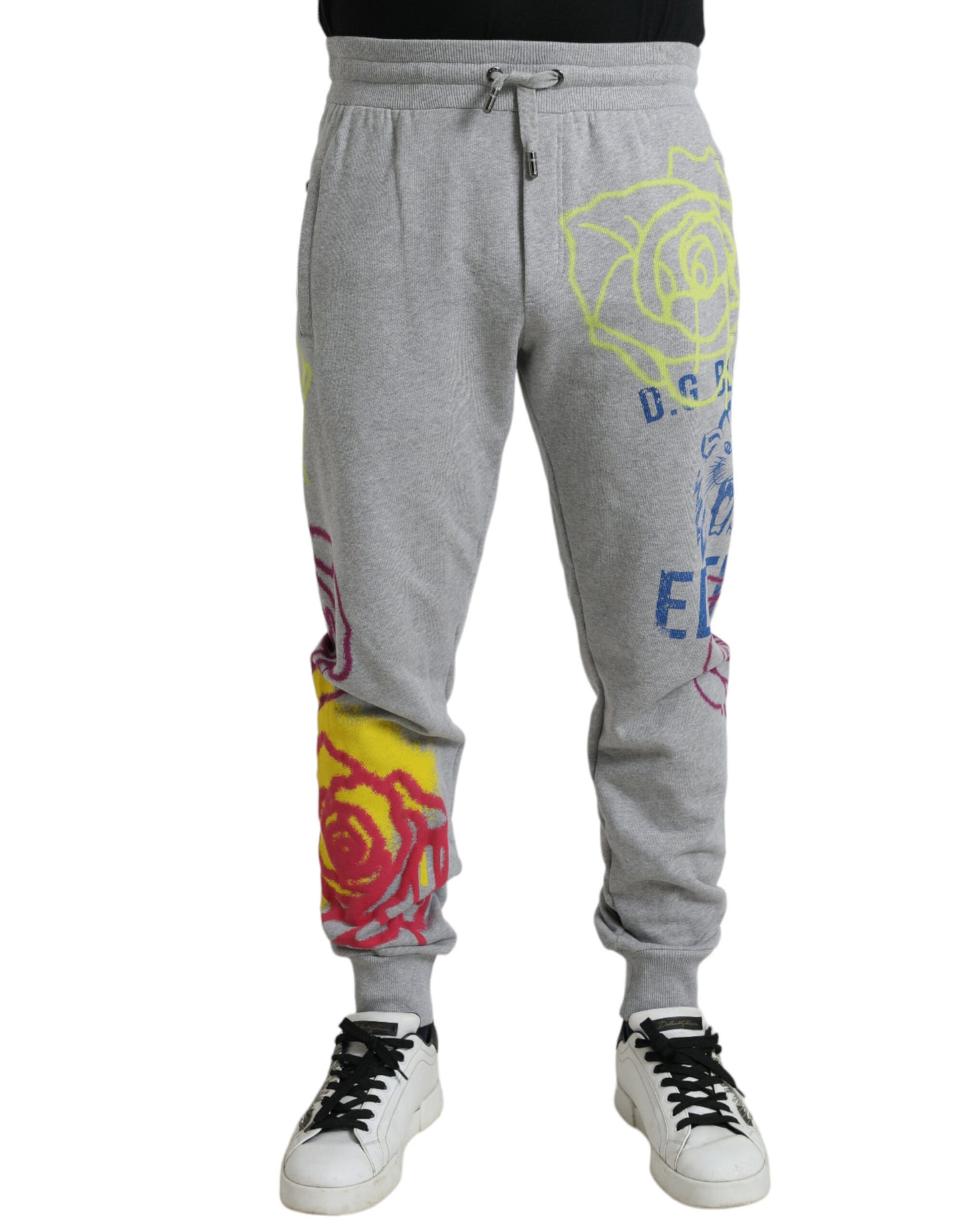 - Chic Grey Skinny Cotton Joggers