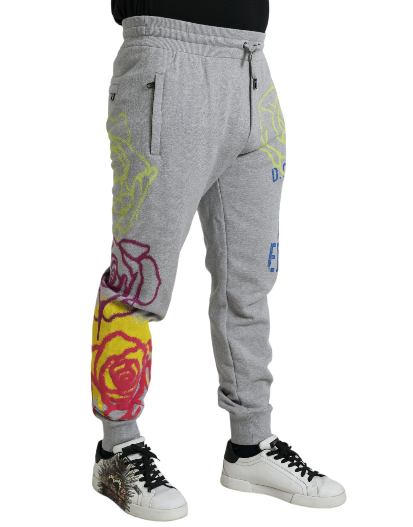 - Chic Grey Skinny Cotton Joggers