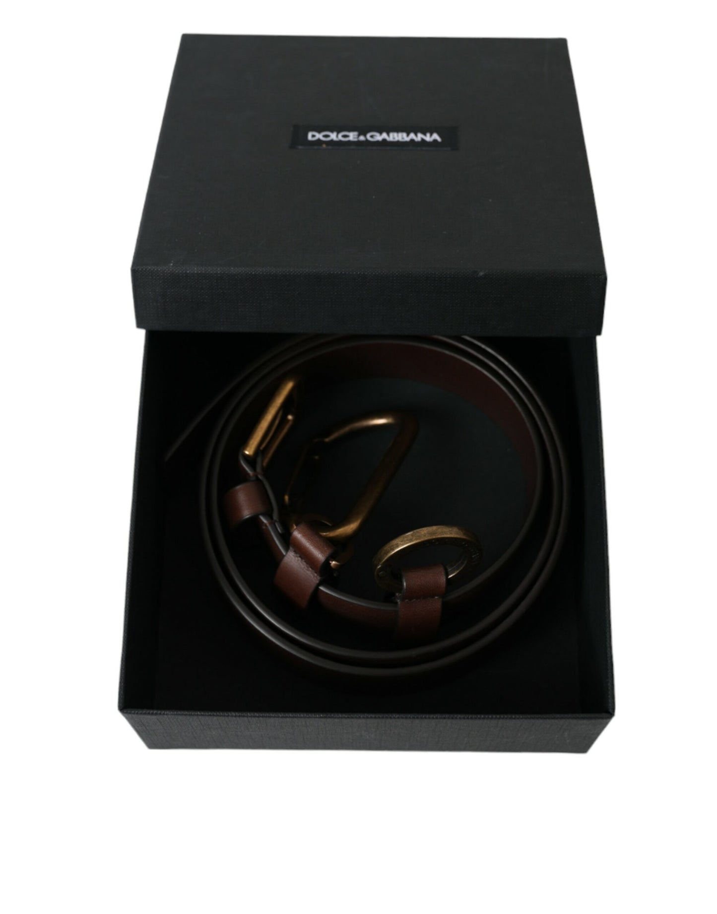 - Elegant Calf Leather Belt with Metal Buckle Closure