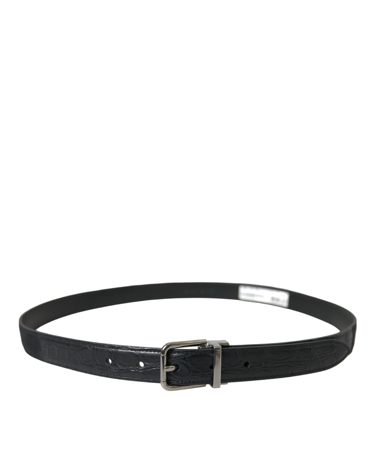 - Elegant Leather Belt with Metal Buckle