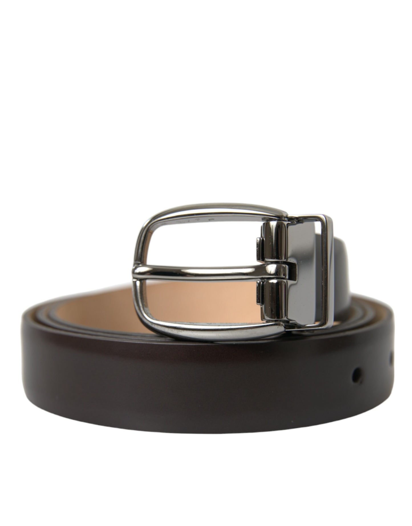 - Elegant Leather Belt with Eye-Catching Buckle