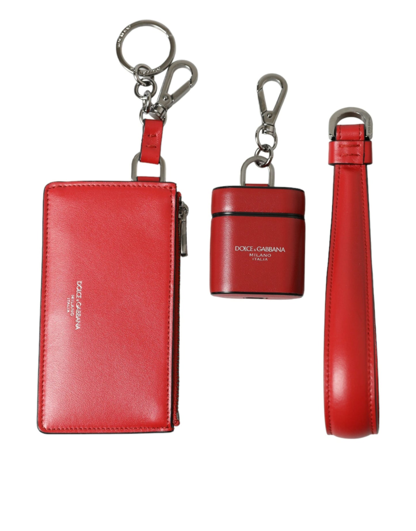 - Elegant Red Leather Airpods Case