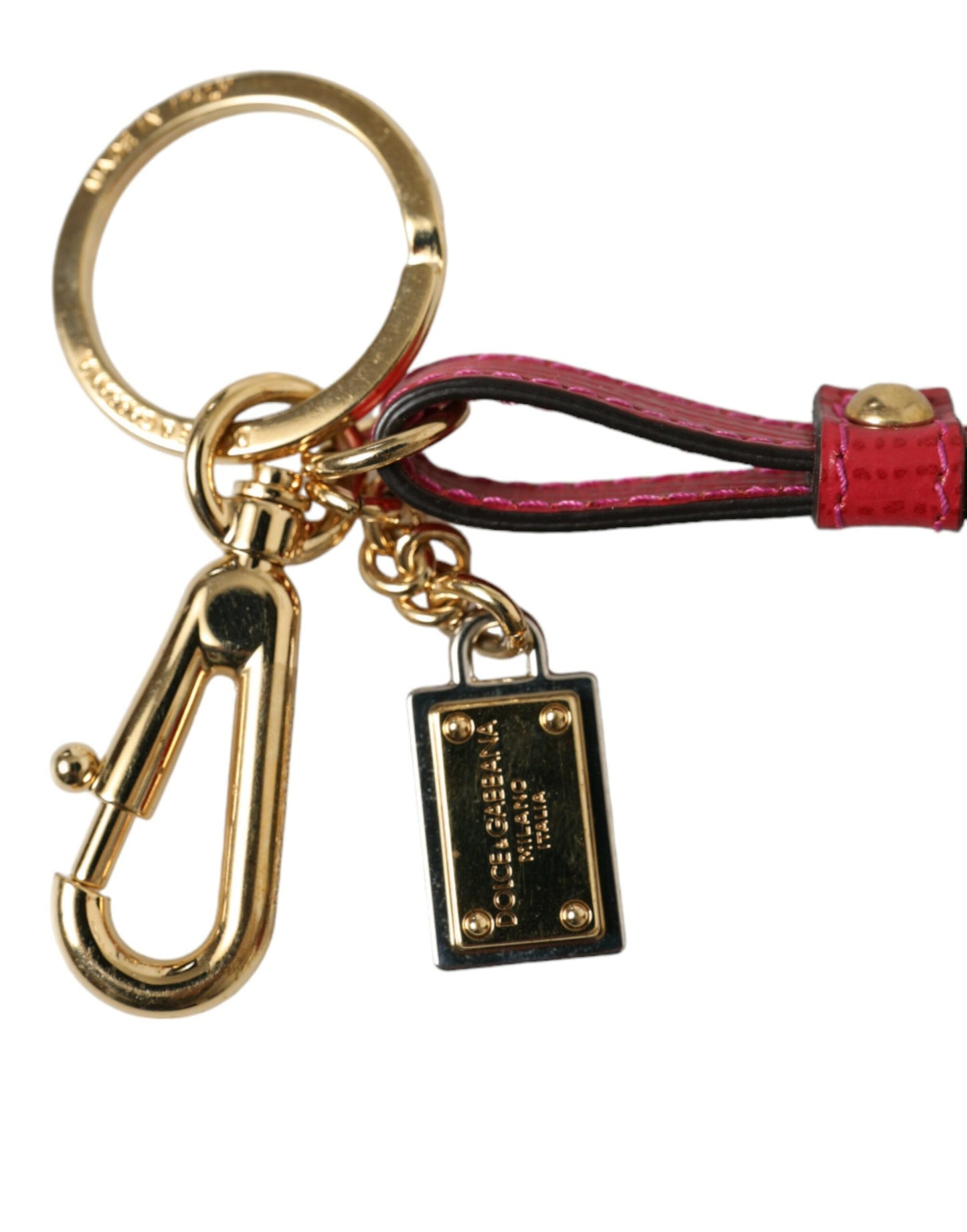 - Stunning Red Leather Keychain