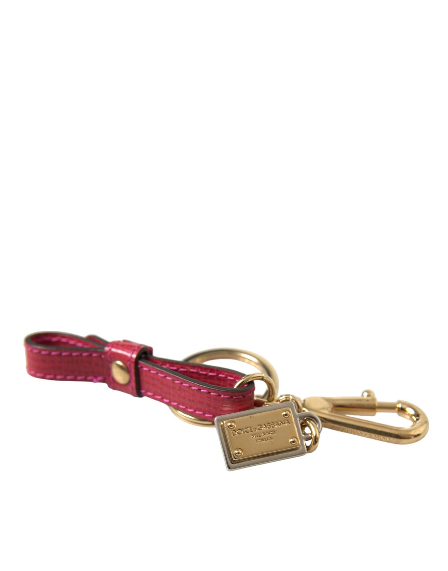 - Stunning Red Leather Keychain