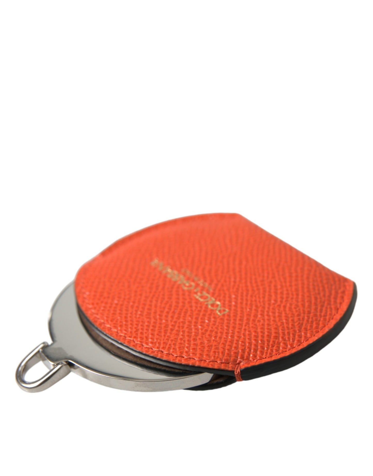 - Elegant Orange Leather Mirror Holder