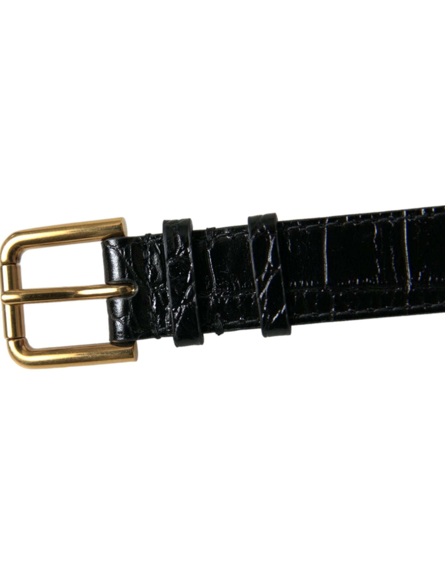 - Elegant Gold Black Leather Bracelet