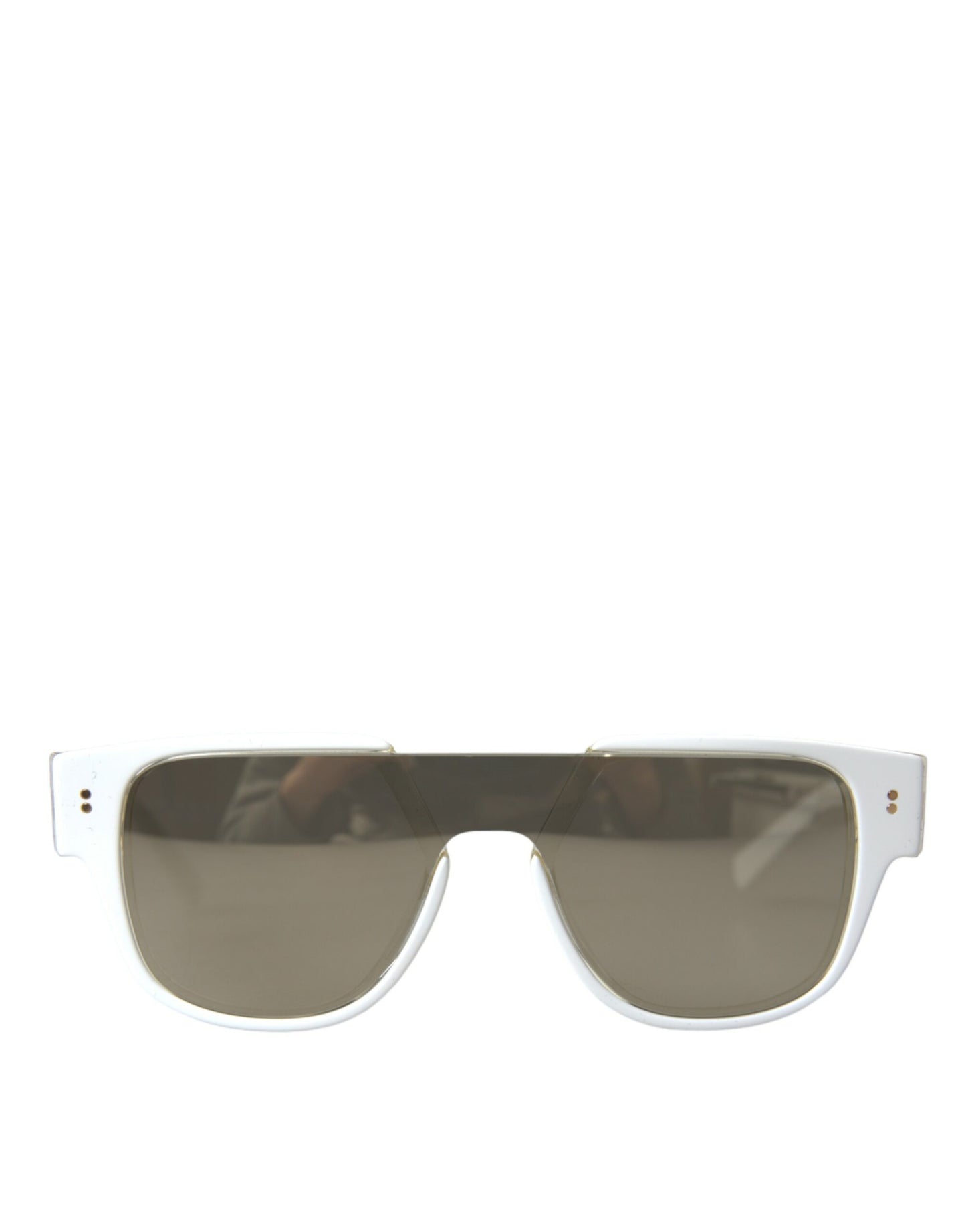 - Chic White Acetate Designer Sunglasses
