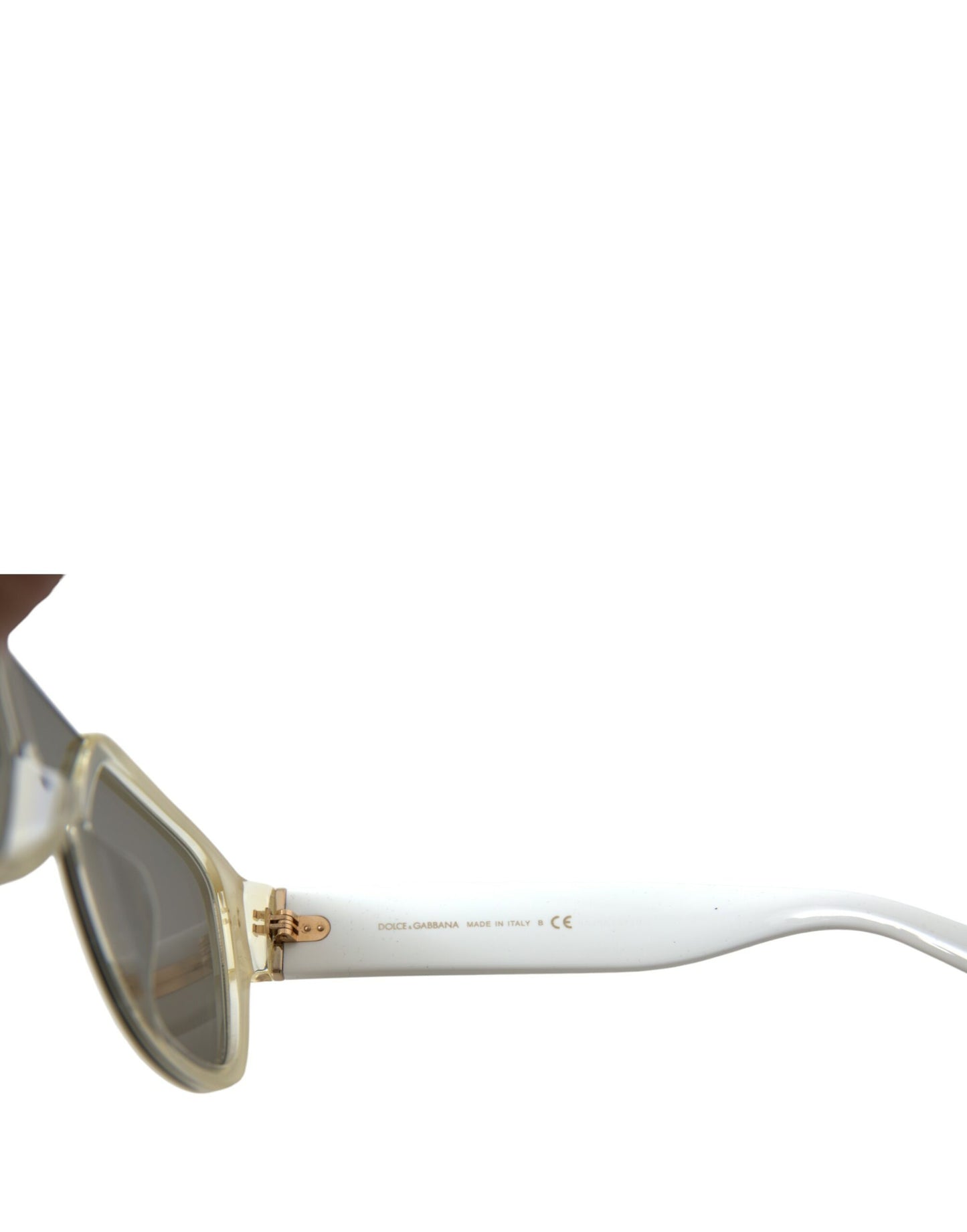 - Chic White Acetate Designer Sunglasses