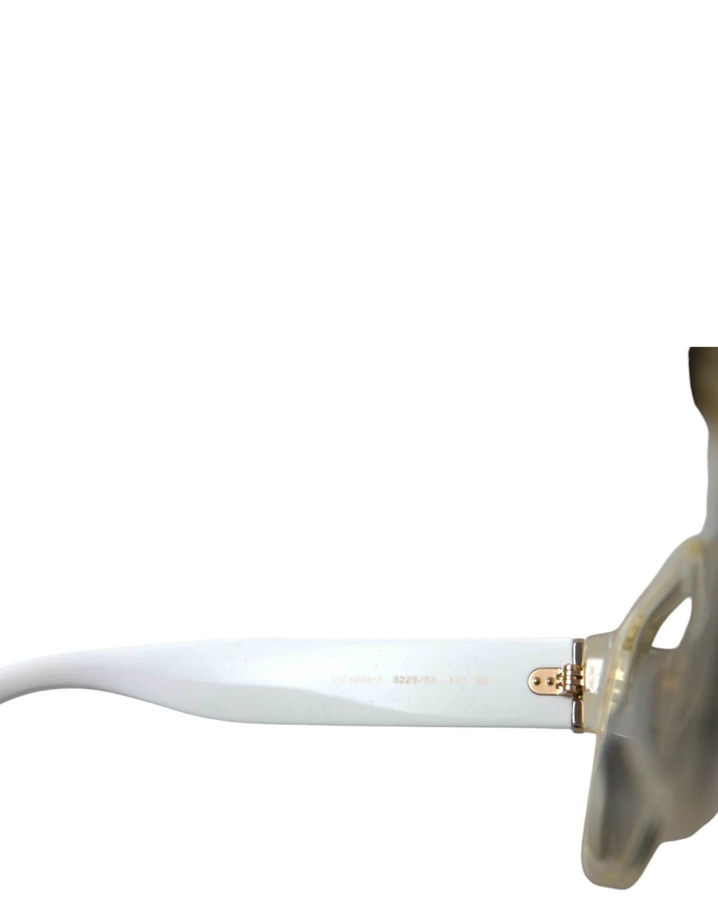 - Chic White Acetate Designer Sunglasses