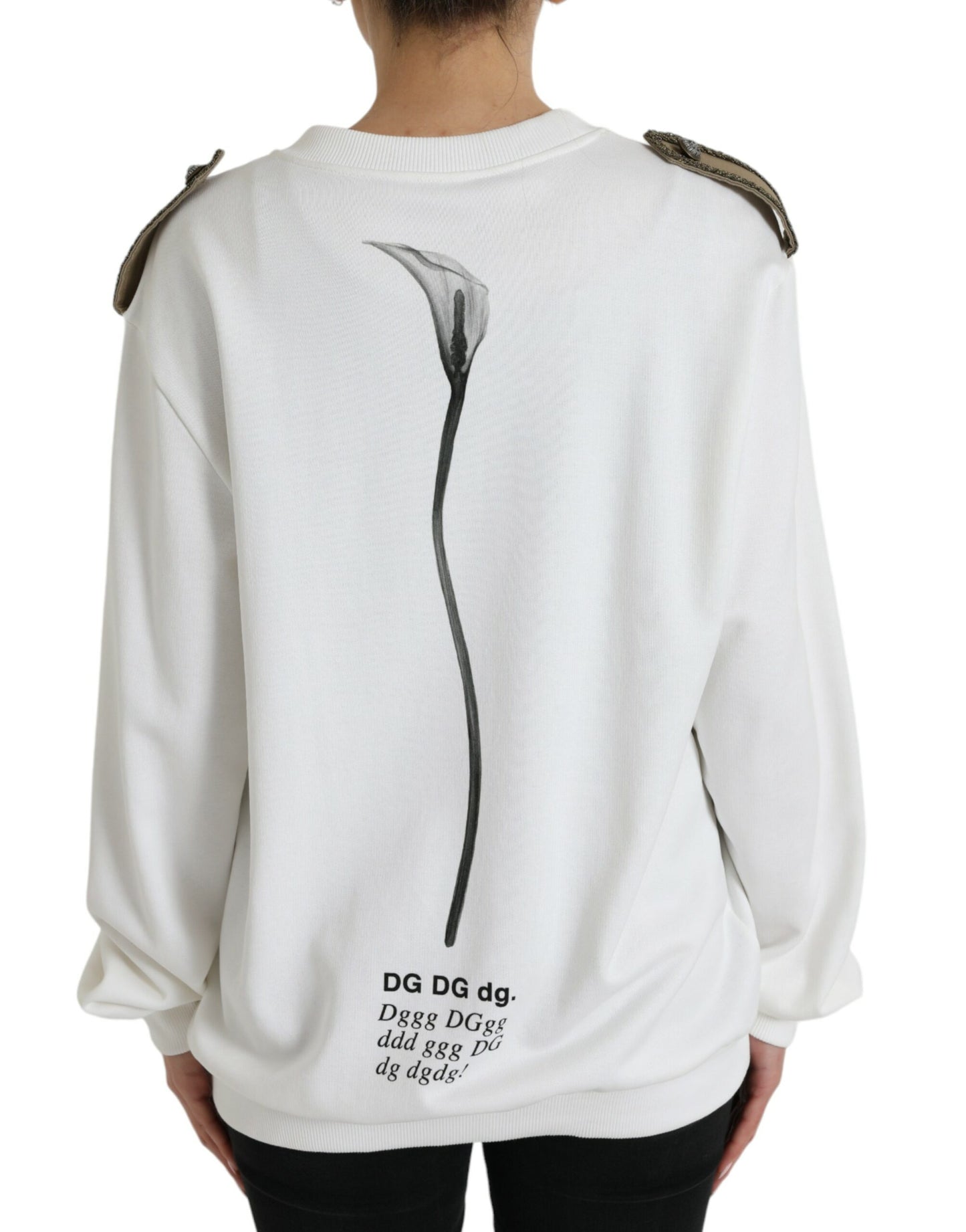 - Chic Black and White Crew Neck Sweater