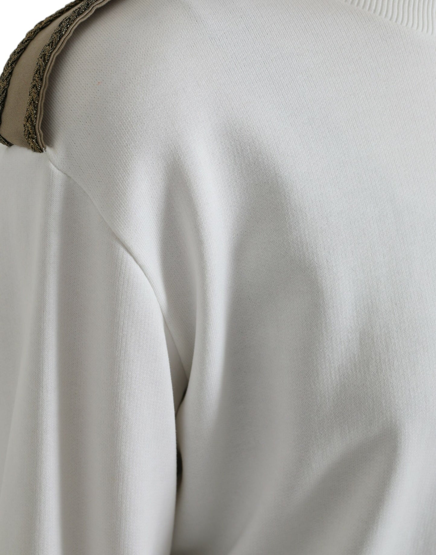 - Chic Black and White Crew Neck Sweater