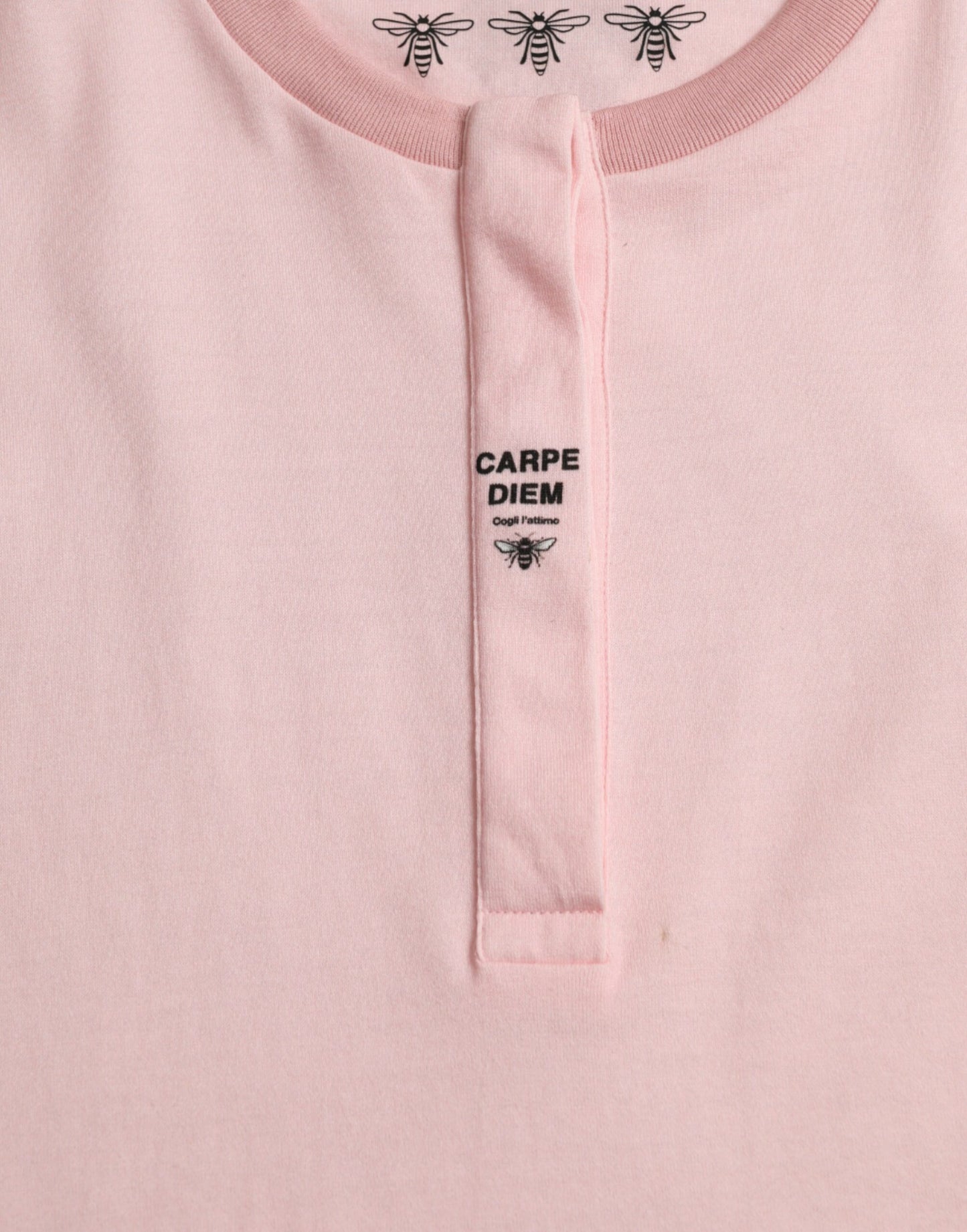 - Chic Pink Floral Cotton Tee
